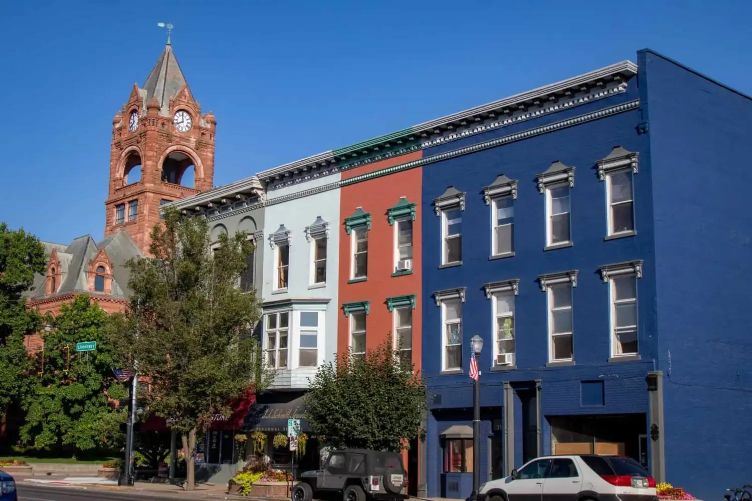 Historic downtown La Porte, Indiana — minutes from The Old Ruth executive housing