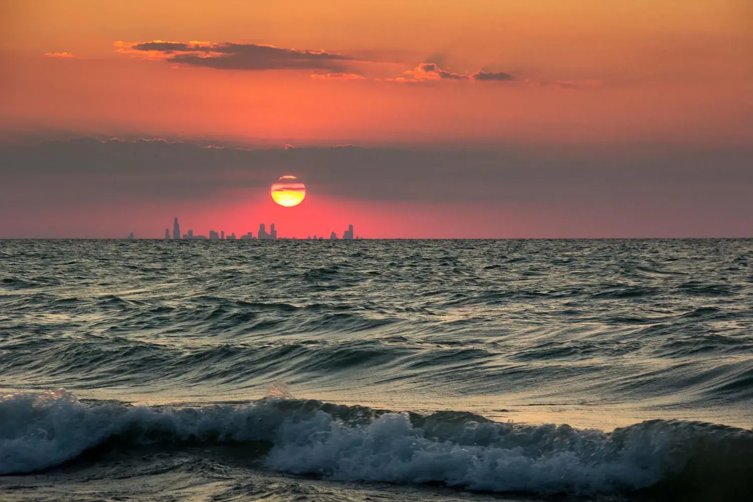 Chicago skyline — 51 miles from The Old Ruth corporate housing in La Porte, Indiana